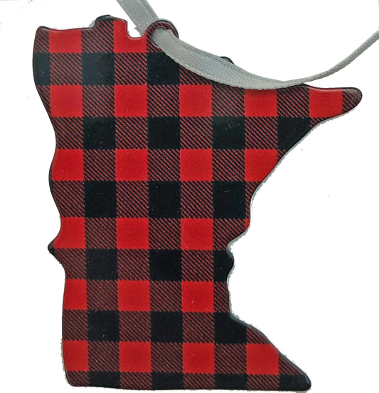 Minnesota Lumberjack Plaid Ornament