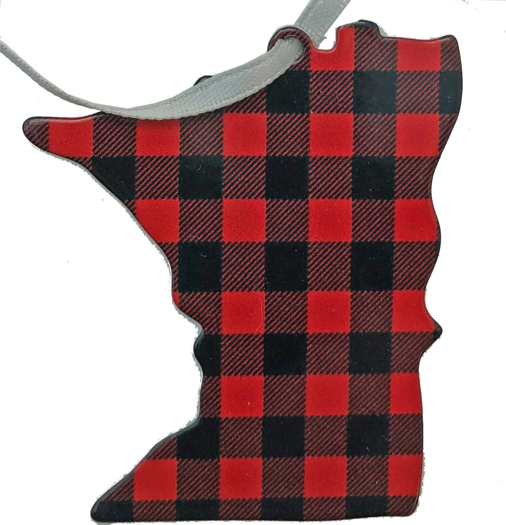 Minnesota Lumberjack Plaid Ornament