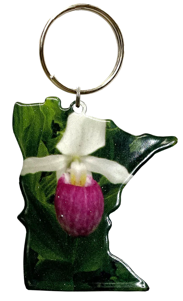 Minnesota Lady Slipper Key Chain