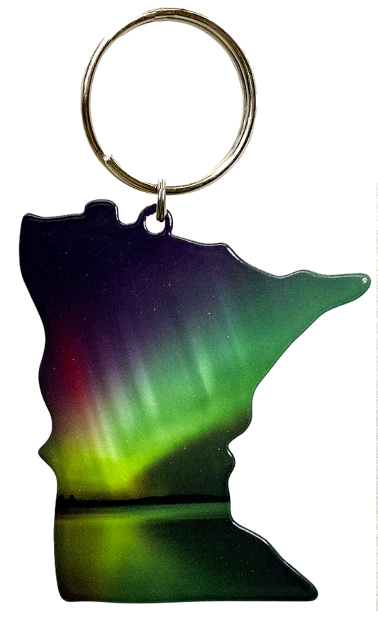 Minnesota Northern Lights Key Chain