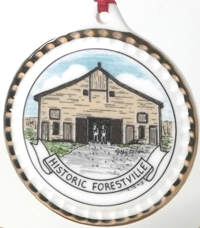 Forestville Porcelain Ornament