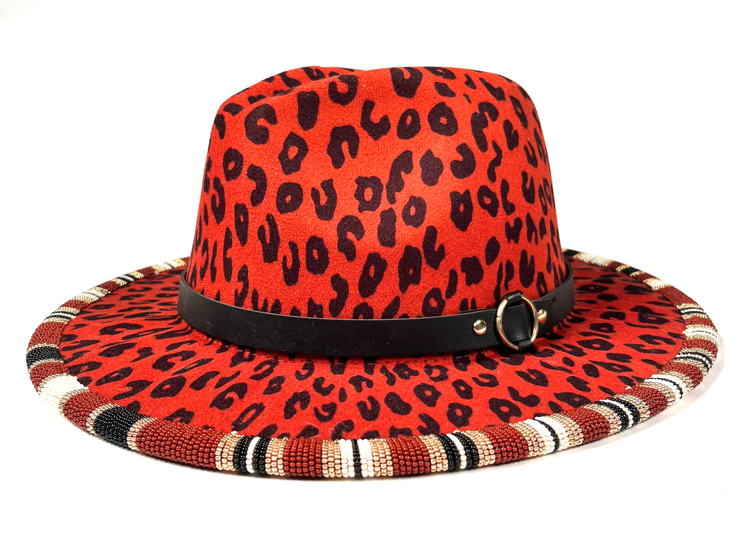 Beaded Brim Fedora Hat