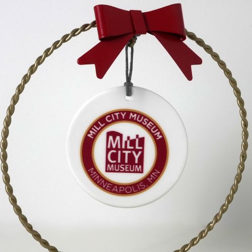 Ornament Ceramic Round Site Logo