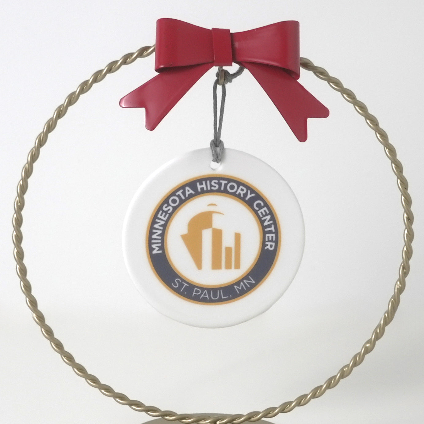 Ornament Ceramic Round Site Logo