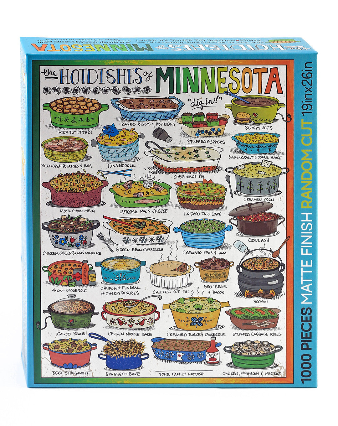 The Hotdishes of Minnesota 1000 PC Puzzle