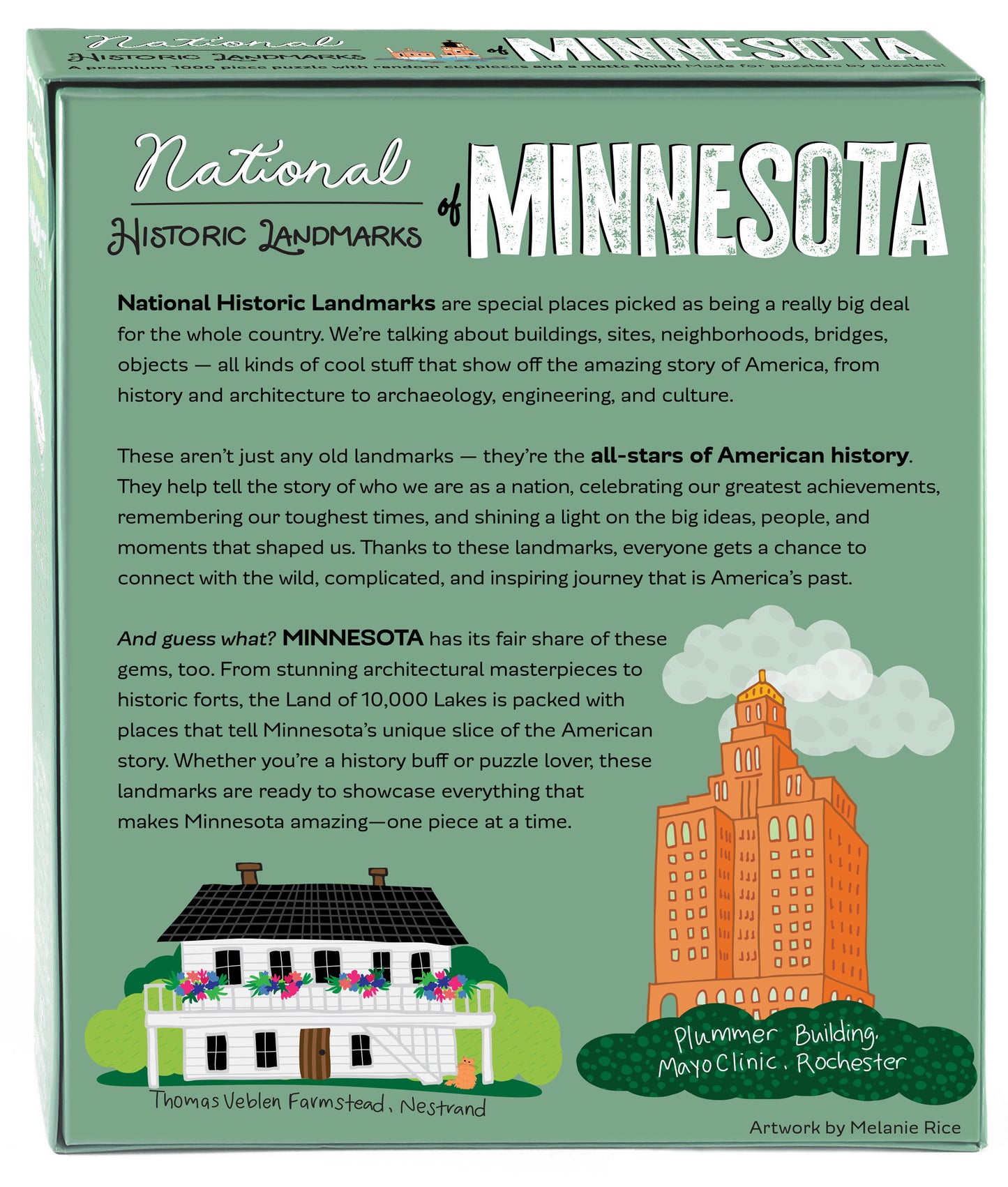 Historical Landmarks of Minnesota 1000 PC Puzzle