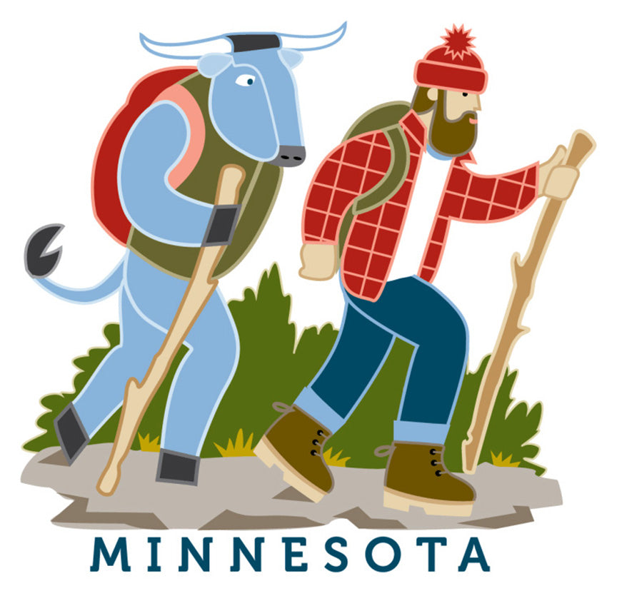 Bunyan Hiking Sticker