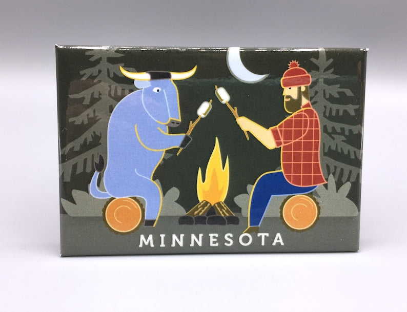 Bunyan Campfire Magnet