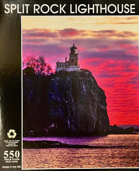 Split Rock Sunrise by Stephanie Irwin Custom 550 piece puzzle