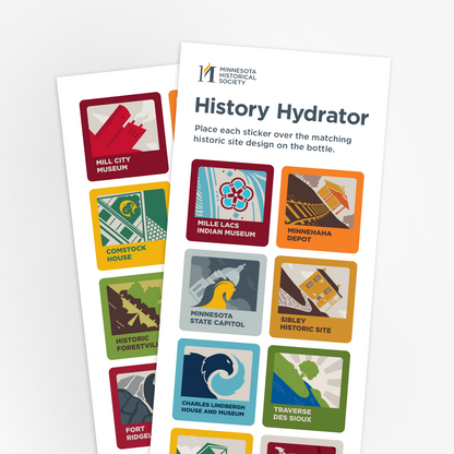 History Hydrator Water Bottle w/Stickers