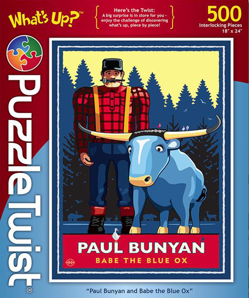 Puzzle Paul Bunyan and Babe the Blue Ox 500 PC