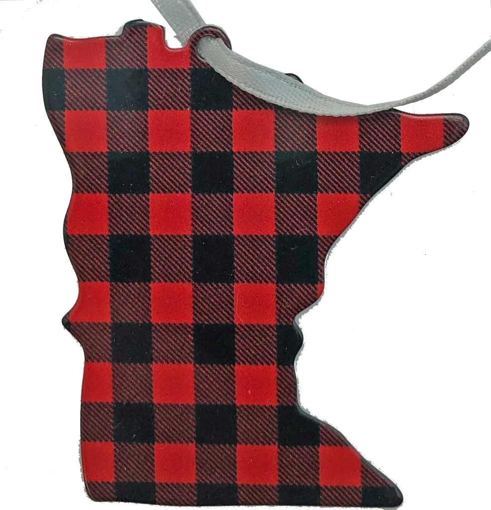Minnesota Lumberjack Plaid Ornament