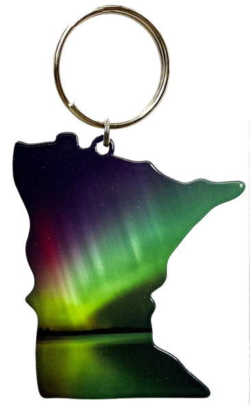 Minnesota Northern Lights Key Chain