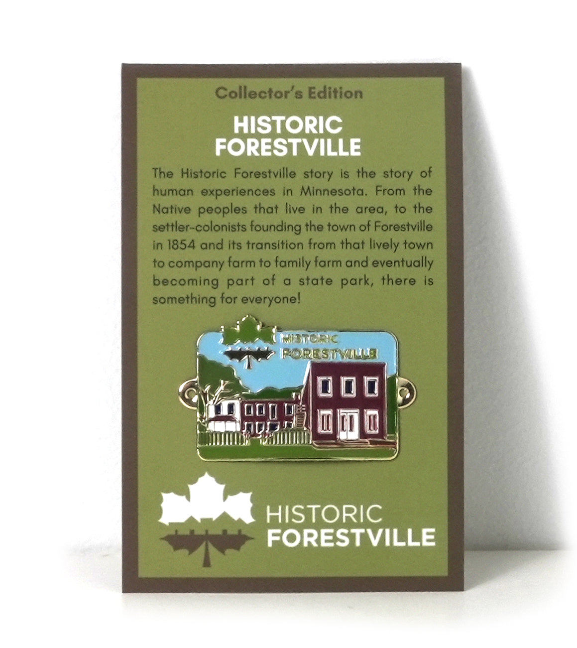 Historic Forestville Building Hiking Medallion