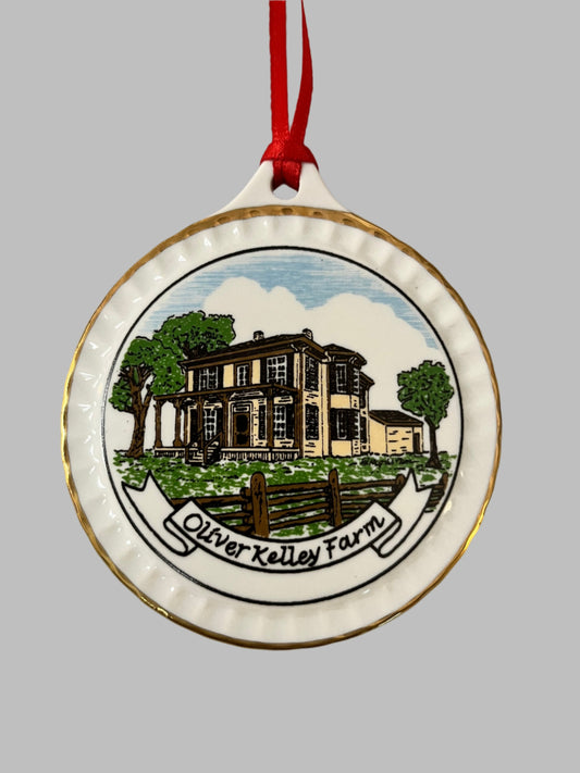 Oliver Kelley Farm Round Ornament