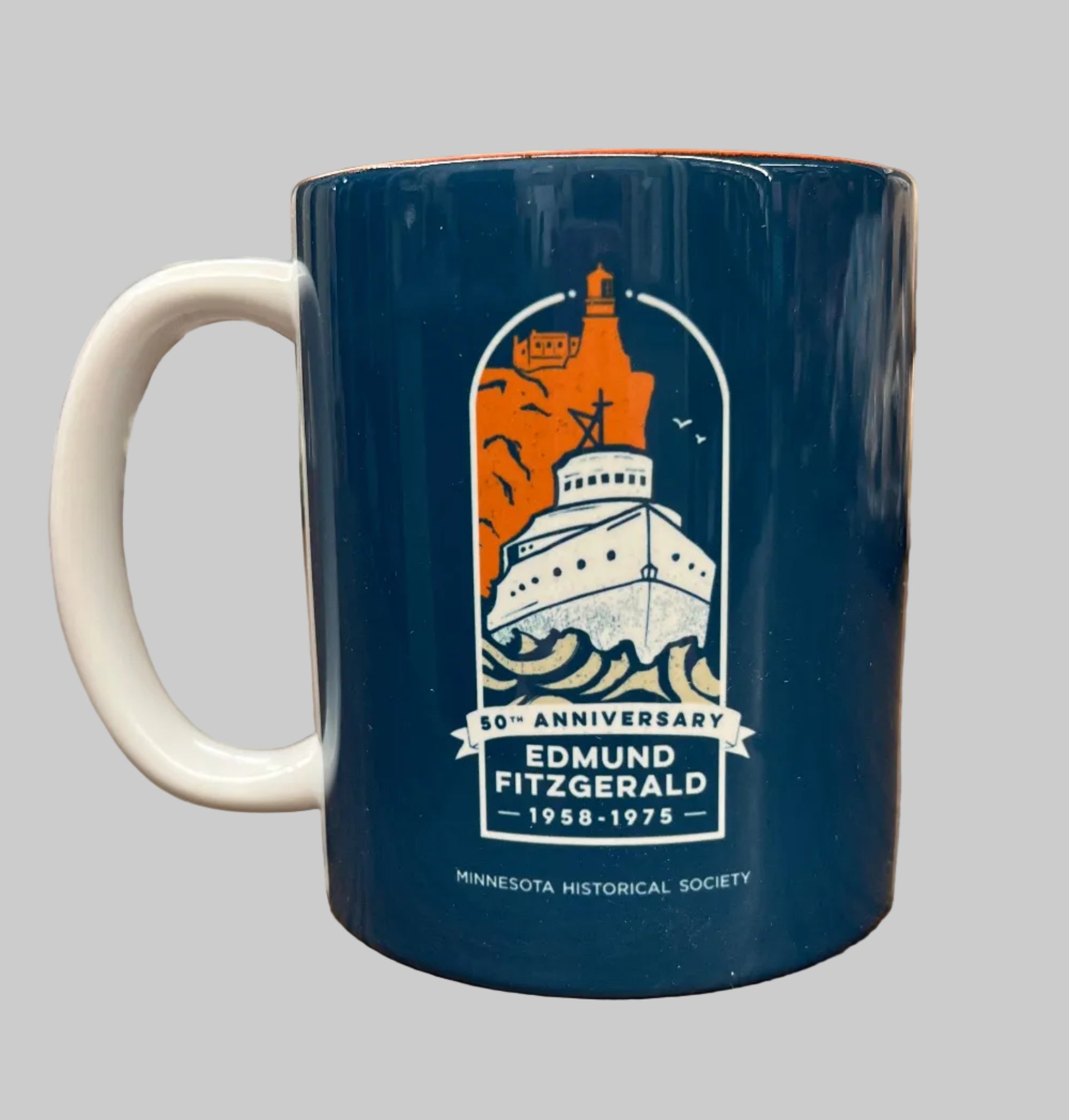 50th Anniversary Edmund Fitzgerald Commemorative Mug  Minnesota Historical  Society