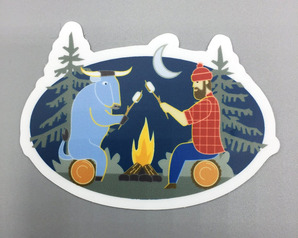 Bunyan Campfire Sticker