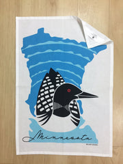 Minnesota Loon Tea Towel