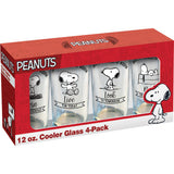 Snoopy 12 oz Pint Glass 4pk