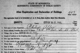 1918 Alien Registration Record Search Request