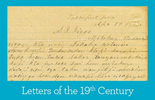 Primary Source Packet: Letters of the 19th Century