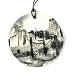 Cityscape Photo Tile Ornament