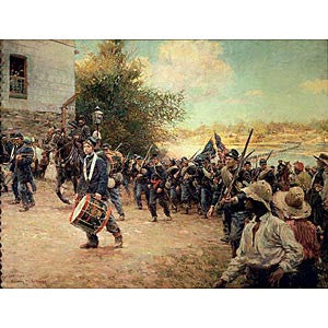 Image of 3rd Minnesota Regiment Entering Little Rock Print
